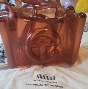 Melissa x Telfar Small Jelly Shopper - Clear Brown